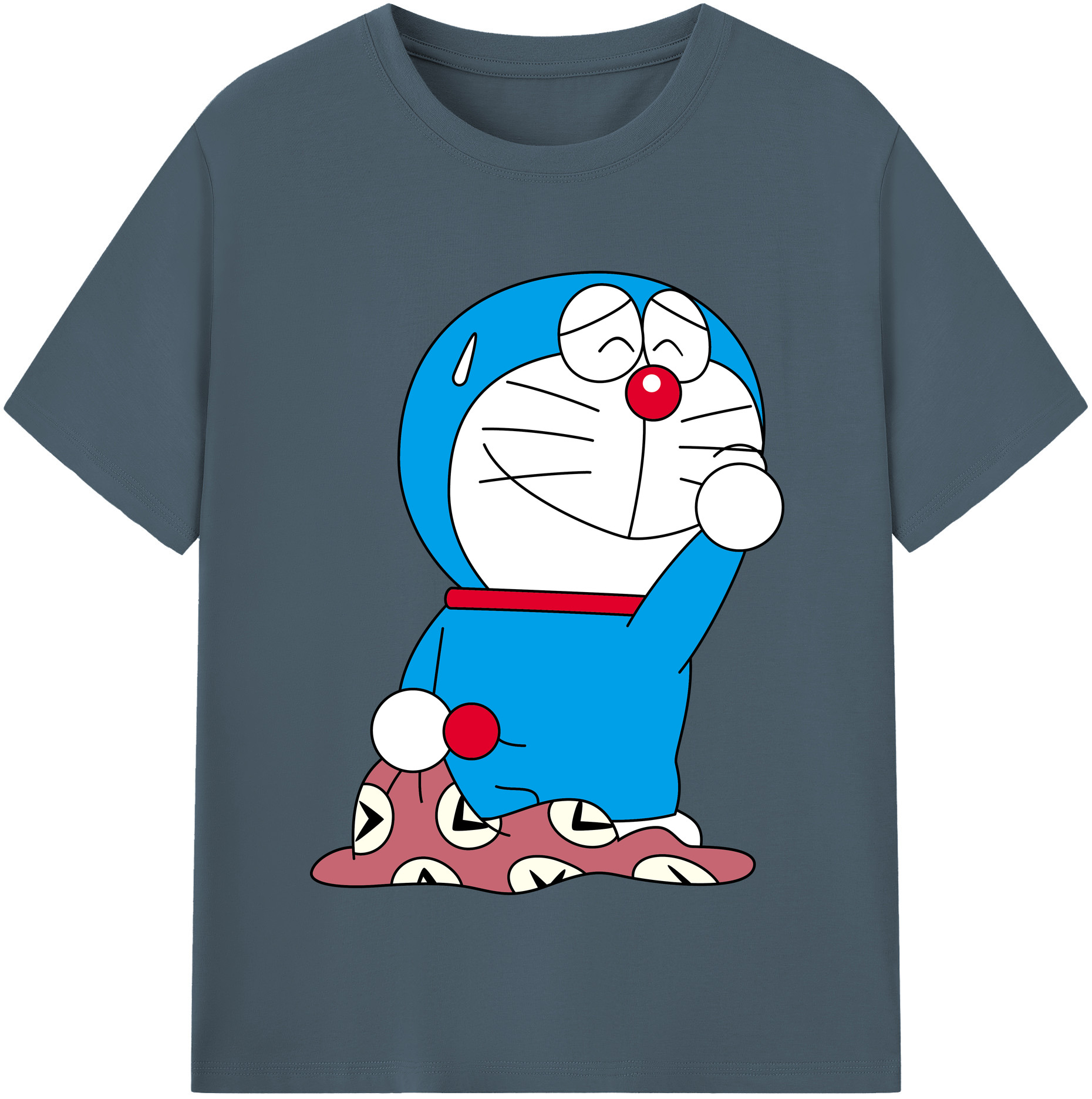 （画像用） ドラえもん Doraemon 綿100％半袖Tシャツ（フロントプリント）